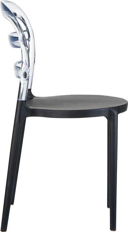 BIBI BLACK/CLEAR TRANSP. ΚΑΡΕΚΛΑ 42X50X85εκ. - Image 3