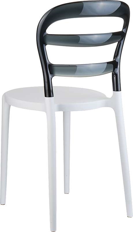 BIBI WHITE/BLACK TRANSP. ΚΑΡΕΚΛΑ 42X50X85εκ. - Image 2