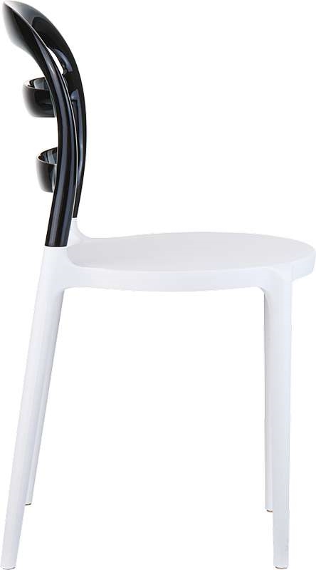BIBI WHITE/BLACK TRANSP. ΚΑΡΕΚΛΑ 42X50X85εκ. - Image 3