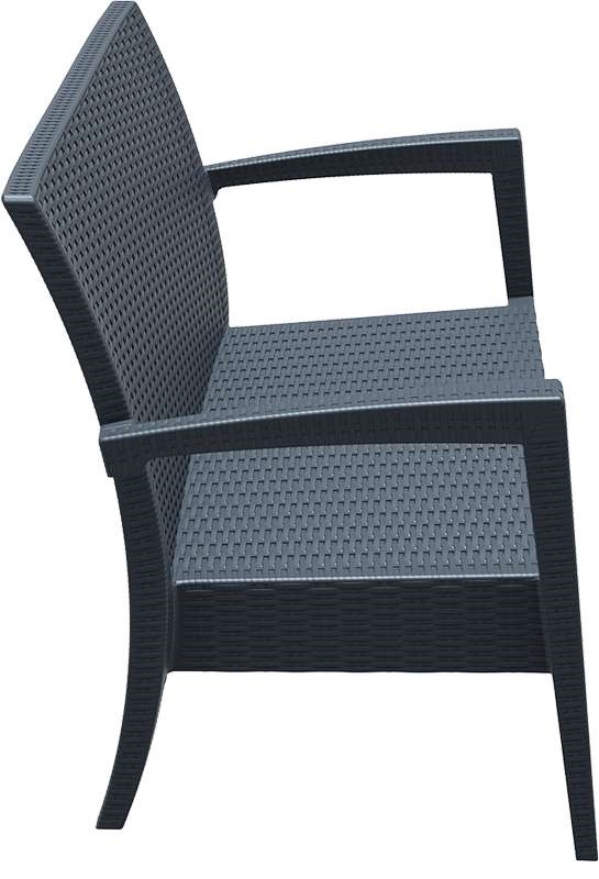 MIAMI DARK GREY ΚΑΝΑΠΕΣ 128Χ77Χ89εκ. ΠΟΛ/ΝΙΟΥ - Image 2