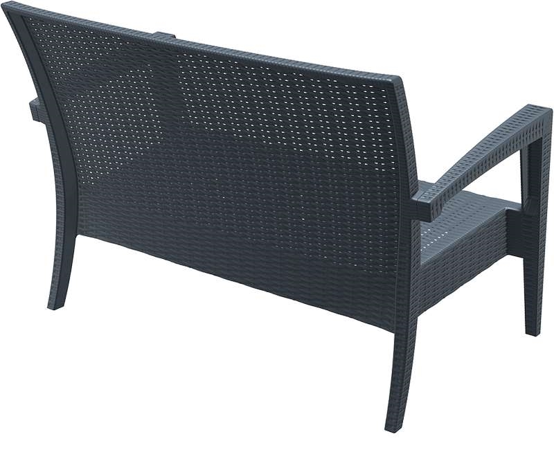 MIAMI DARK GREY ΚΑΝΑΠΕΣ 128Χ77Χ89εκ. ΠΟΛ/ΝΙΟΥ - Image 3