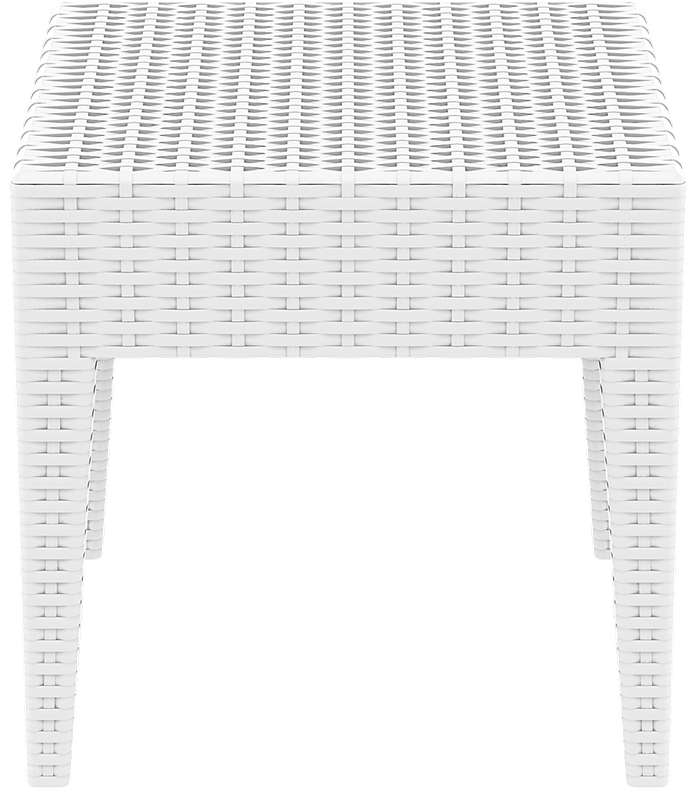MIAMI WHITE ΤΡΑΠΕΖΙ 45Χ45Χ45εκ. ΠΟΛ/ΝΙΟΥ - Image 2