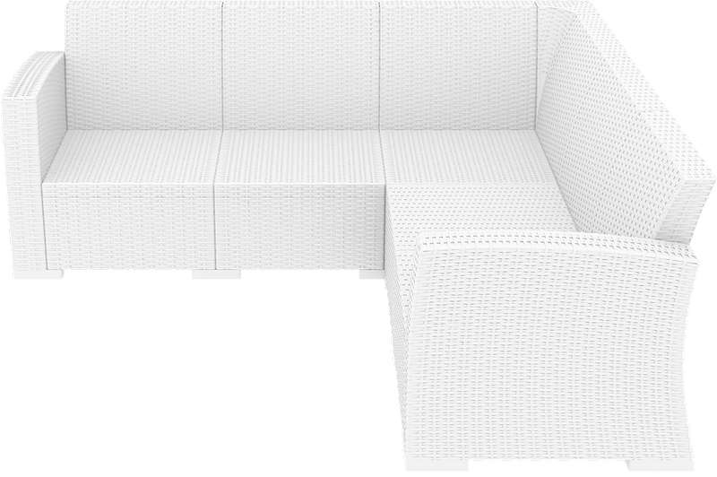 MONACO WHITE ΓΩΝΙΑ 207Χ207Χ79εκ. ΠΟΛ/ΝΙΟΥ - Image 2