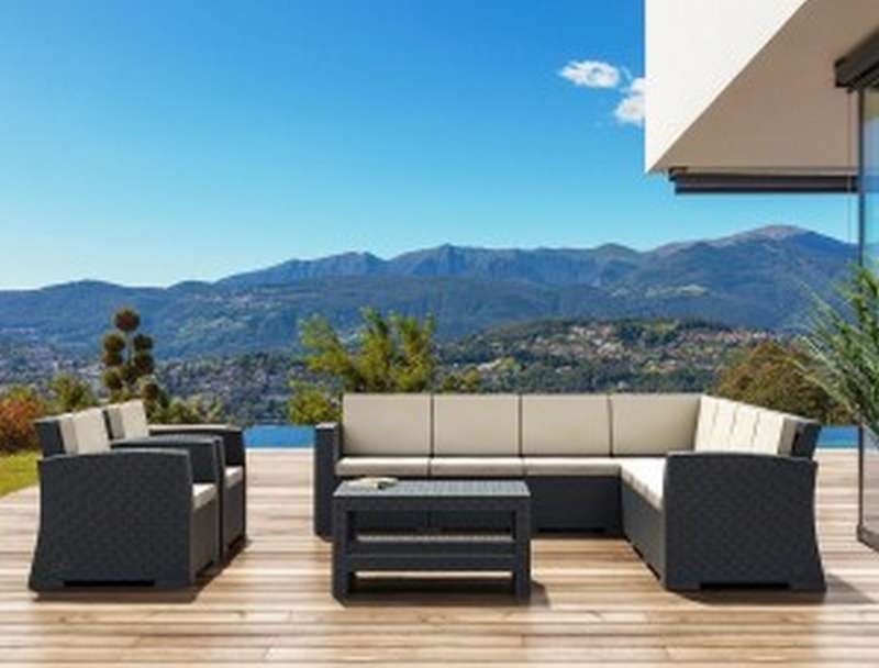 MONACO DARK GREY ΓΩΝΙΑ ΜΕ ΜΑΞΙΛΑΡΙ ΠΟΛ/ΝΙΟΥ 207X207X79εκ. - Image 3