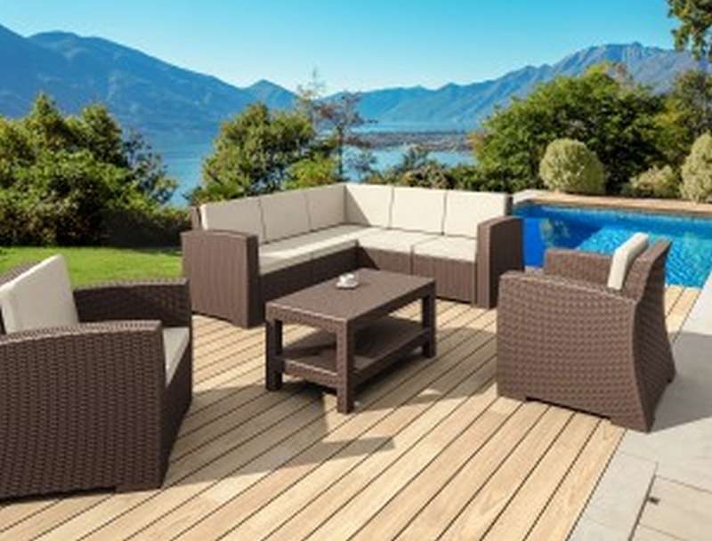 MONACO BROWN ΓΩΝΙΑ ΜΕ ΜΑΞΙΛΑΡΙ ΠΟΛ/ΝΙΟΥ 207X207X79εκ. - Image 3