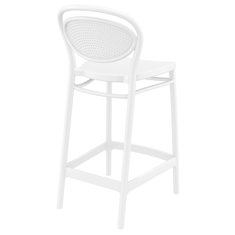 MARCEL 65εκ. ΣΚΑΜΠΟ WHITE ΠΟΛ/ΝΙΟΥ - Image 2