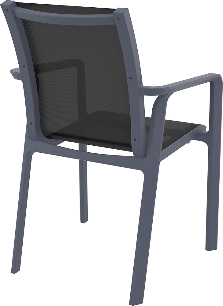 PACIFIC ΠΟΛΥΘΡΟΝΑ DARK GREY/BLACK ΠΟΛ/ΝΙΟΥ 57X62X90εκ. - Image 2