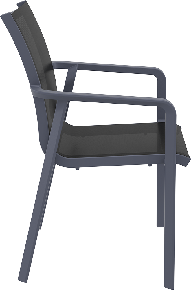PACIFIC ΠΟΛΥΘΡΟΝΑ DARK GREY/BLACK ΠΟΛ/ΝΙΟΥ 57X62X90εκ. - Image 3