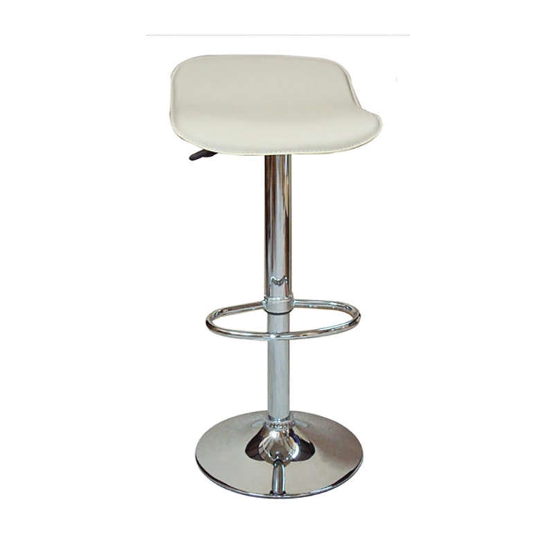 Σκαμπό Μπάρ 2τμχ Bar3 Cream Pvc 38x38x85εκ.