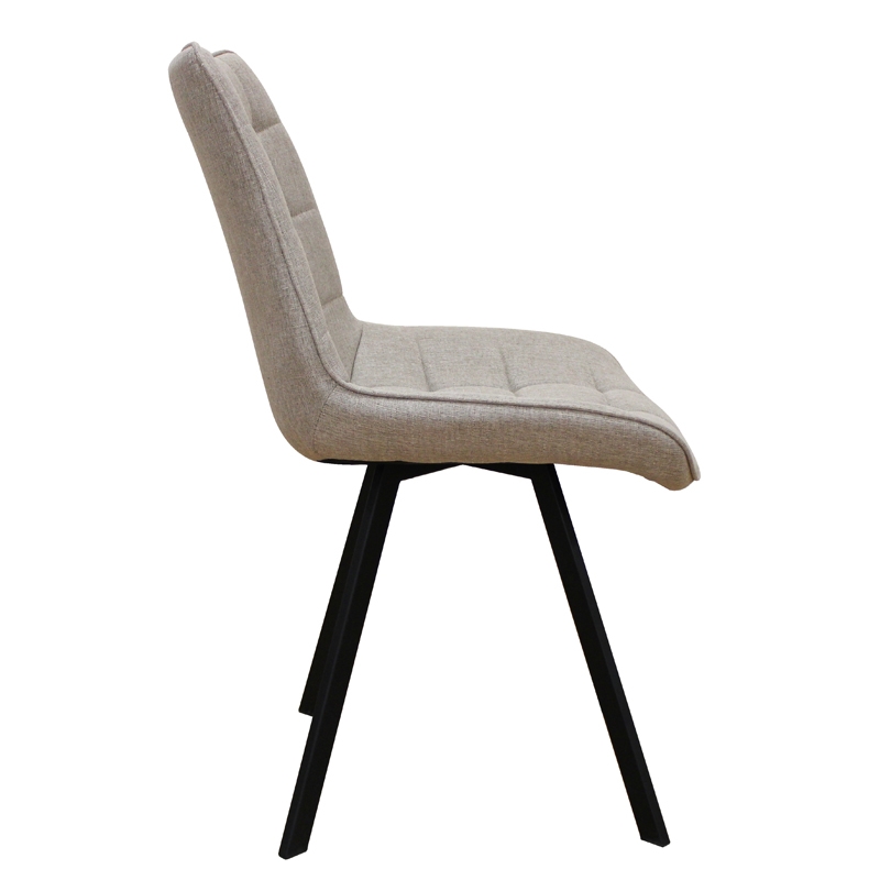 MIRA BEIGE ΥΦΑΣΜΑ(Σ4)ΚΑΡΕΚΛΑ ΜΕΤΑΛΛΙΚΗ 53X59X86εκ. - Image 2