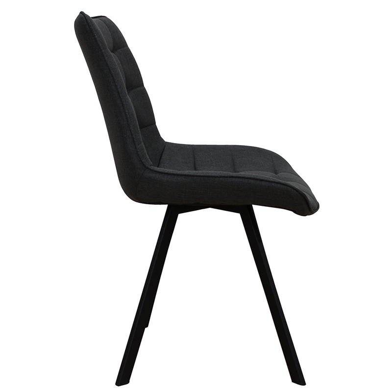 MIRA BLACK ΥΦΑΣΜΑ(Σ4)ΚΑΡΕΚΛΑ ΜΕΤΑΛΛΙΚΗ 53X59X86εκ. - Image 2