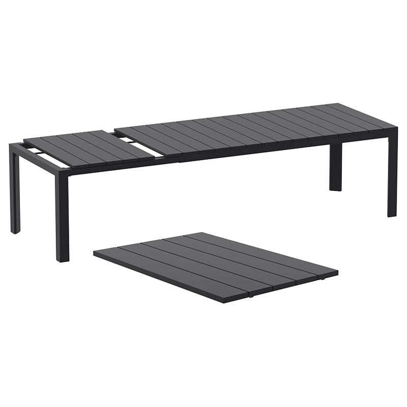 ATLANTIC BLACK 100X210/280Χ76εκ. ΕΠΕΚΤ.ΤΡΑΠΕΖΙ ΠΟΛ/ΝΙΟΥ - Image 3