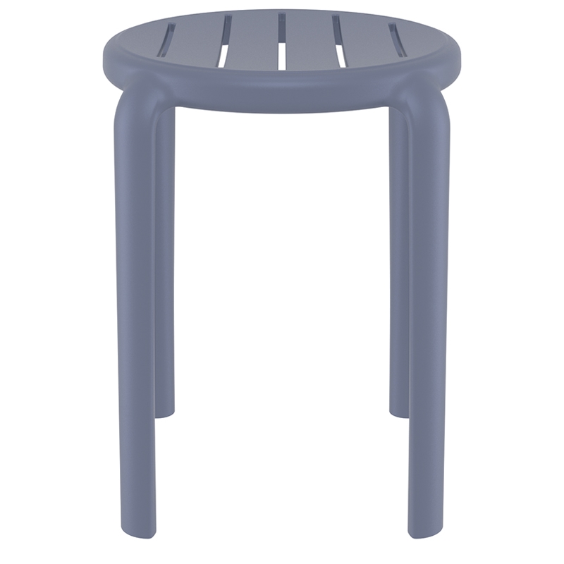 TOM 45εκ. ΣΚΑΜΠΟ DARK GREY ΠΟΛ/ΝΙΟΥ 34X34X45εκ. - Image 2