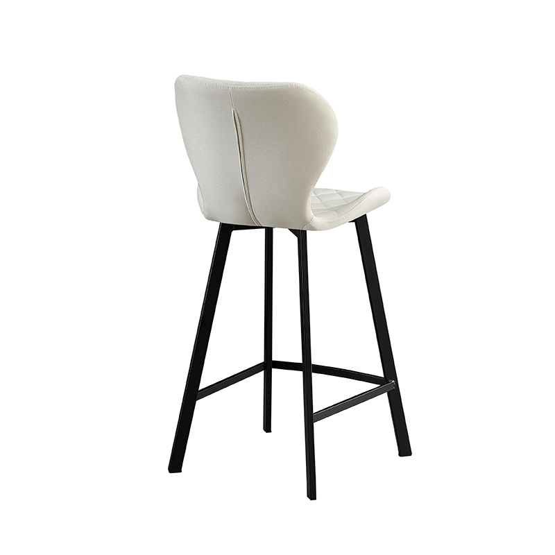 Σκαμπό Μπάρ 2τμχ Martin 66εκ. Off White Ύφασμα 45x49x66-98εκ. - Image 3