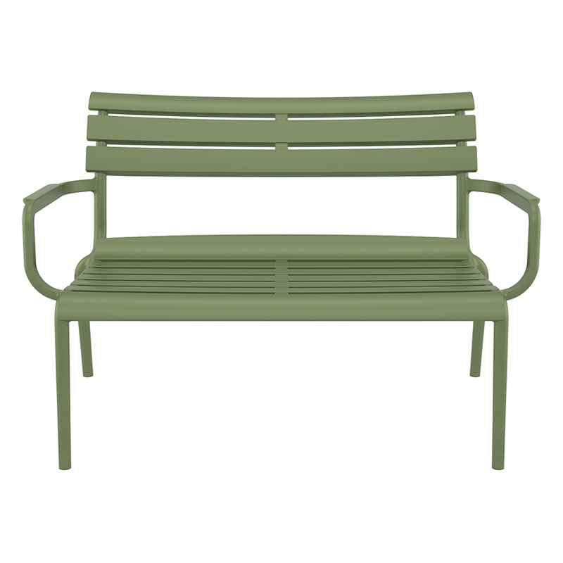 PARIS ΚΑΝΑΠΕΣ OLIVE GREEN 116X70X75εκ. ΠΟΛ/ΝΙΟΥ - Image 2