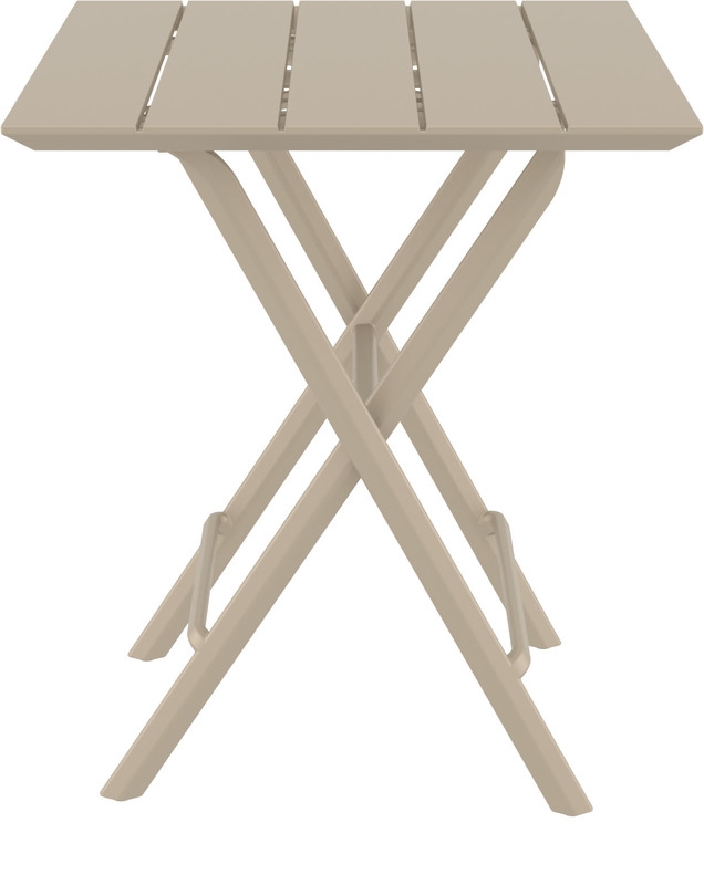HELEN TAUPE 60Χ60X74εκ. ΤΡΑΠΕΖΙ ΠΤΥΣ/ΝΟ ΠΟΛ/ΝΙΟΥ - Image 2