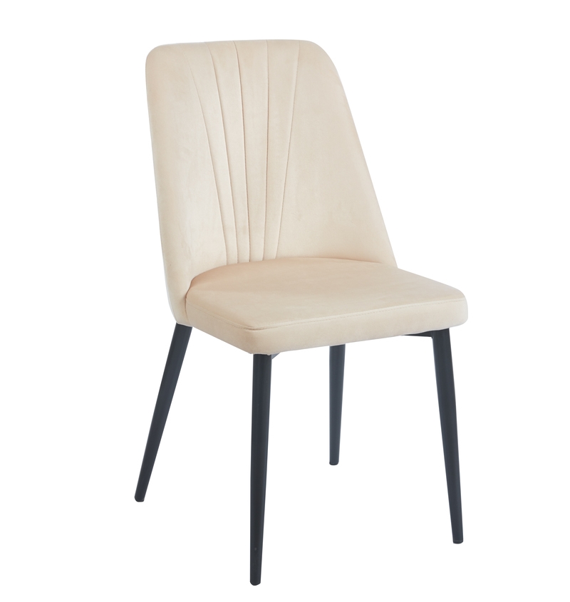 OLIVIA BEIGE VELVET ΥΦΑΣΜΑ ΚΑΡΕΚΛΑ ΜΕΤΑΛΛΙΚΗ
