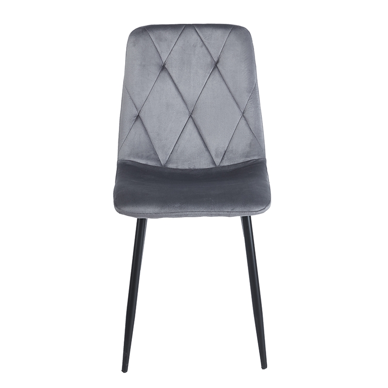 EVA GREY VELVET ΥΦΑΣΜΑ ΚΑΡΕΚΛΑ ΜΕΤΑΛΛΙΚΗ 43X55X90εκ. - Image 2