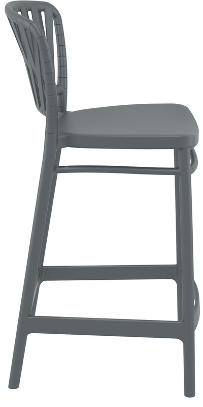 PORTOFINO 65εκ. ΣΚΑΜΠΟ DARK GREY ΠΟΛ/ΝΙΟΥ - Image 3