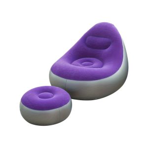 Φουσκωτή πολυθρόνα με υποπόδιο - 812365 - Purple