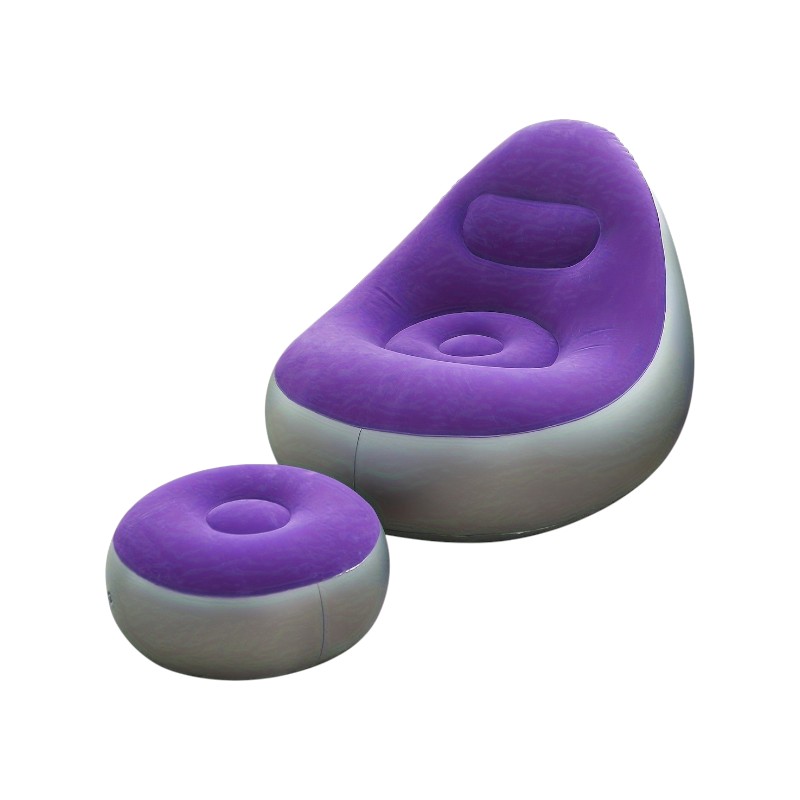 Φουσκωτή πολυθρόνα με υποπόδιο - 812365 - Purple