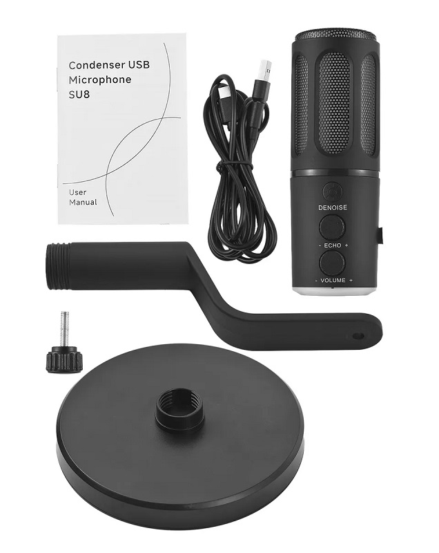 Ενσύρματο μικρόφωνο Gaming/Podcast - USB - LED RGB - 812891 - Image 5