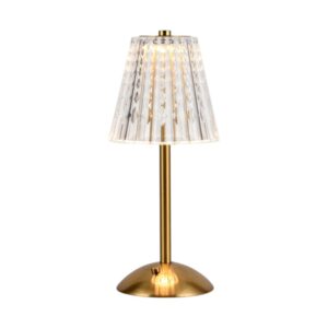 Επαναφορτιζόμενο επιτραπέζιο φωτιστικό LED - 43-7 - 430163 - Gold