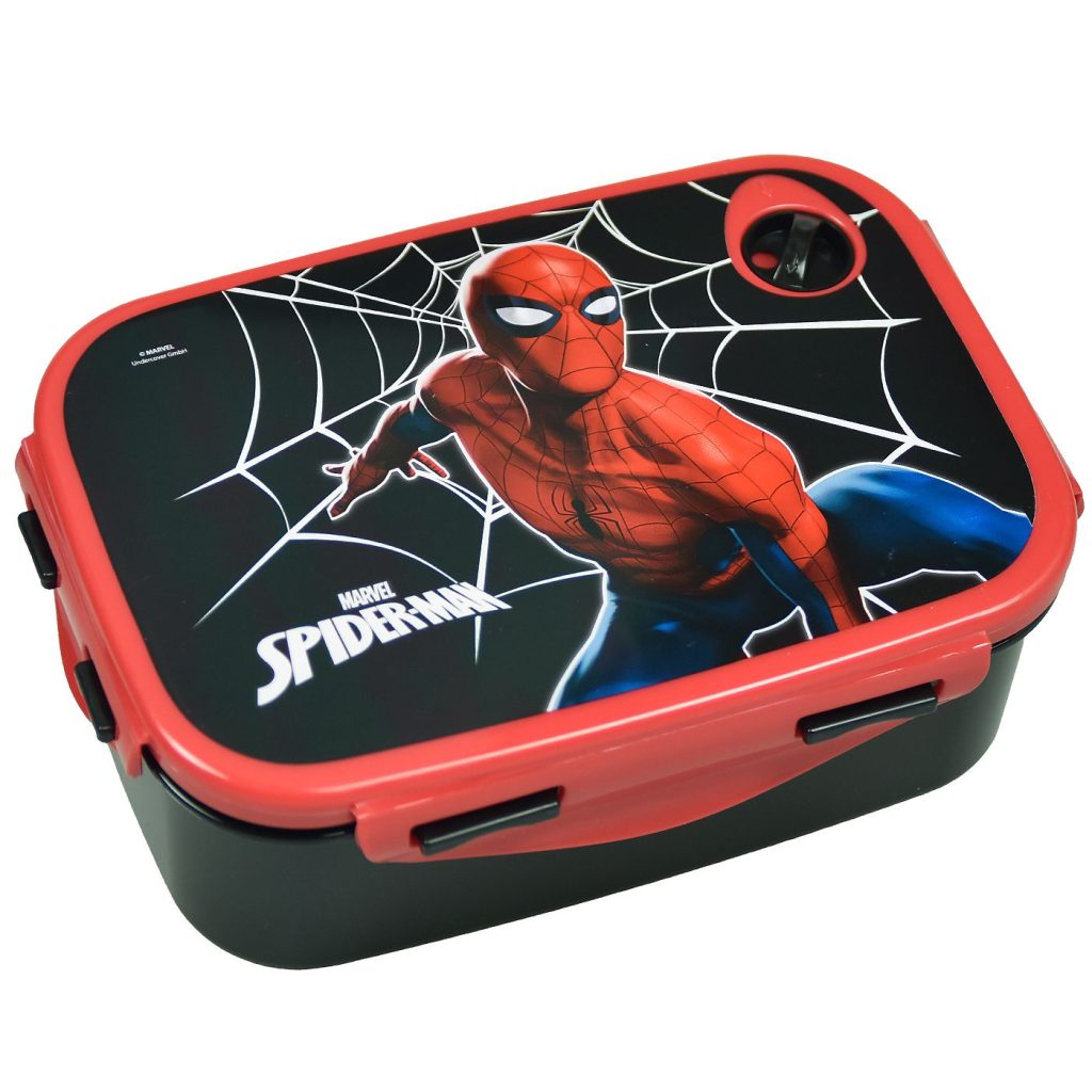 Δοχείο Φαγητού Πλαστικό pp 900ml Spiderman Black City 17,5x7x13cm 900ml Gim 557-12265 - 1 τεμ.