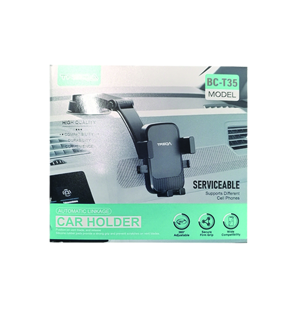 Treqa Βάση Αυτοκινήτου για Κινητό BC-T35 [30601385] - 2 τεμ.