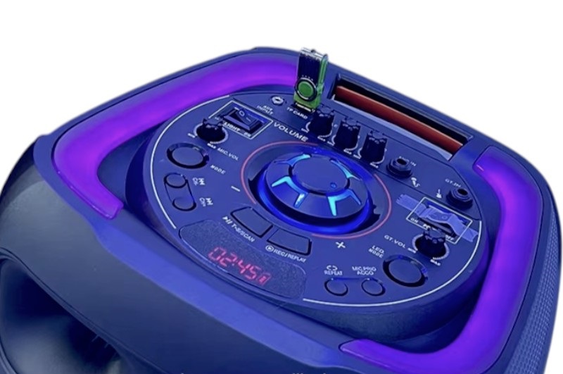 Φορητό ηχείο subwoofer με 2 μικρόφωνα Karaoke - AO-1299 - 801148 - Image 3