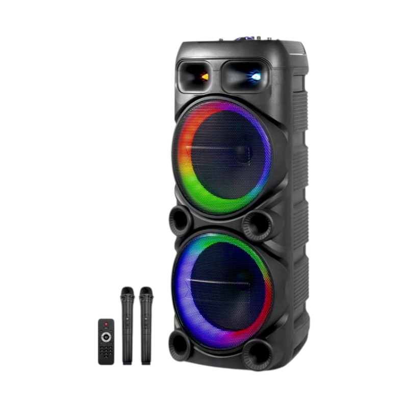 Φορητό ηχείο subwoofer με 2 μικρόφωνα Karaoke - AO-1299 - 801148