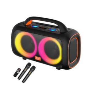 Φορητό ηχείο subwoofer με 2 μικρόφωνα Karaoke - ZQS-L19 - 801155