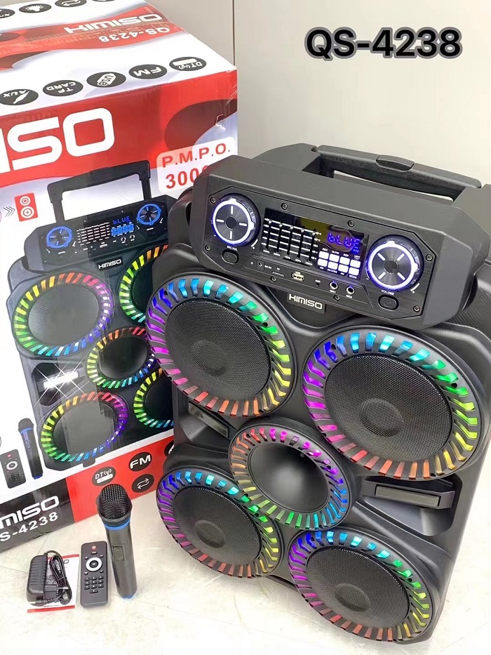 Φορητό ηχείο subwoofer με μικρόφωνο Karaoke - QS-4238 - 813126 - Image 3