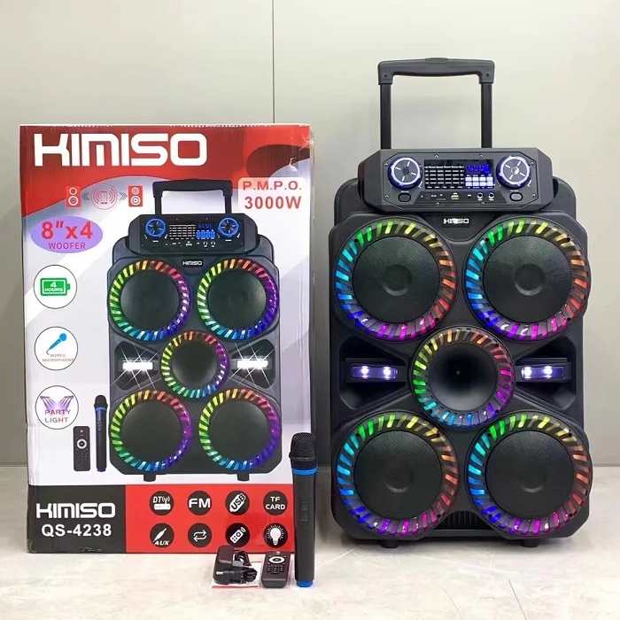 Φορητό ηχείο subwoofer με μικρόφωνο Karaoke - QS-4238 - 813126 - Image 2