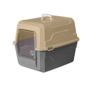 Λεκάνη γάτας κλειστή - Catbus - 52x37x48cm - 006194 - Beige