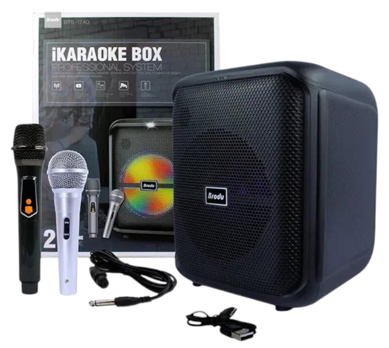 Φορητό ηχείο subwoofer με 2 μικρόφωνα Karaoke - BTS-1740 - 717400 - Image 3