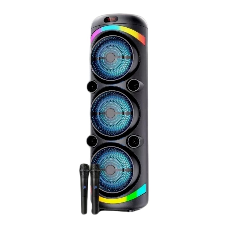 Φορητό ηχείο subwoofer με 2 μικρόφωνα Karaoke - KTS-2143 - 721438
