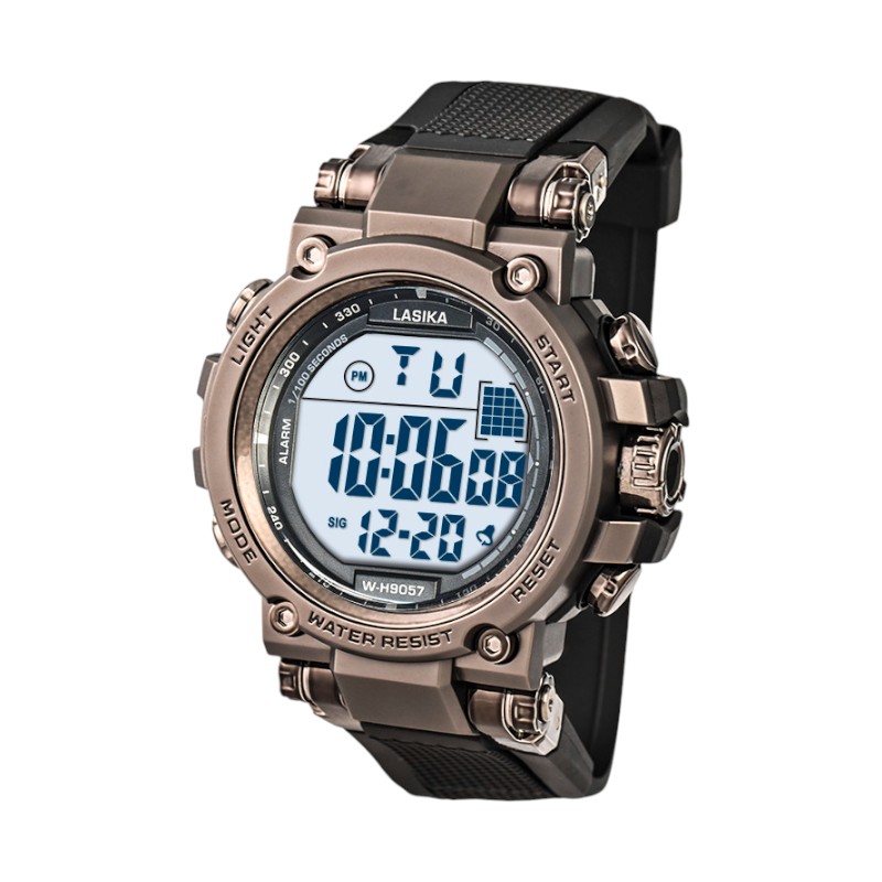 Ψηφιακό ρολόι χειρός - LS9057 - Lasika - 817353 - Black/Bronze