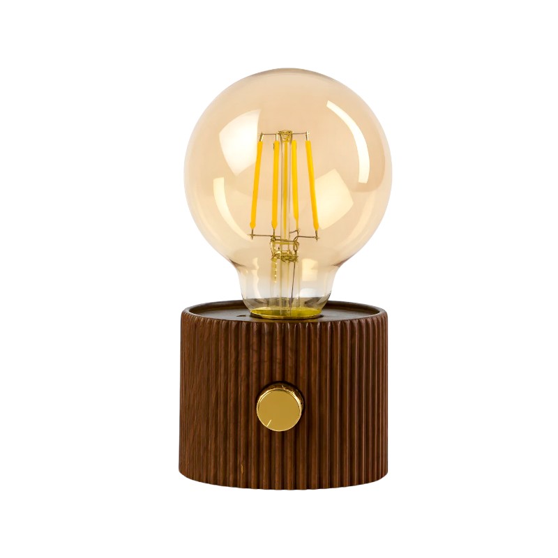 Επαναφορτιζόμενη επιτραπέζια λάμπα LED με Dimmer - FA-008 - 817452 - Dark Brown