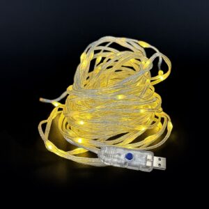 200 Λαμπάκια LED SMD Λευκό Θερμό με USB με Προγράμματα IP44 13m Xmasfest 1133890 - 1 τεμ.