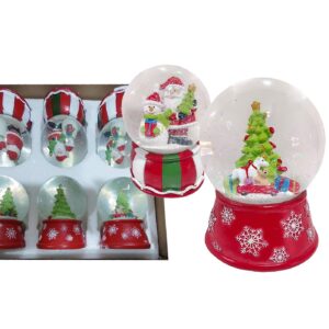 Χιονόμπαλα Άγιος Βασίλης ø10cm Xmasfest 1133893 - 12 τεμ.