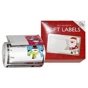 Ρολό Ευχετήρια Αυτοκόλλητα Δώρου Ρολό=100τεμ 5,5x3,5cm Xmasfest 1133933 - 1 τεμ.