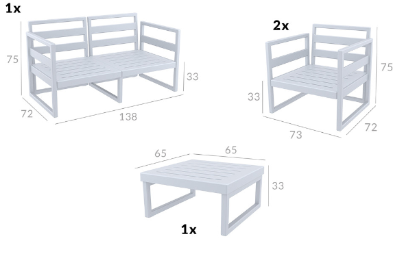 MYKONOS SET 2ΘΕΣ.TAUPE/ΜΑΞ. BEIGE(2ΘΕΣ.+2ΠΟΛ.+ΤΡΑΠ 65εκ.) - Image 3