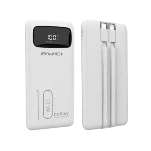 Powerbank - 10.000mah - P168K - 22.5W - AWEI - 002905 - White