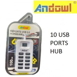 10-port USB 2.0 Hi-speed HUB white Q-HU801 ANDOWL Andowl
