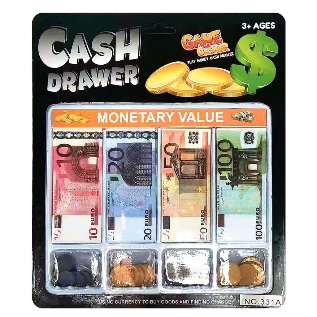 Συρτάρι Ταμειακής Μηχανής με Euro 28x24x2cm ToyMarkt 913663 - 1 τεμ.