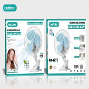 Μίνι ανεμιστήρας με κλιπ λευκός  AB-J276 AERBES Aerbes