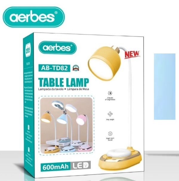 Επαναφορτιζόμενη επιτραπέζια λάμπα LED μπλε AB-TD82 AERBES Aerbes