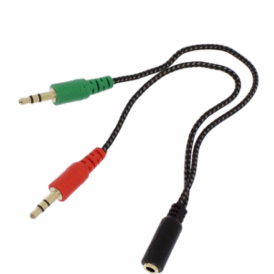 2σε1 στέρεο splitter ήχου 2 x 3.5mm jack αρσενικά σε 3.5mm jack θηλυκό  FO-S036 FOYU OEM