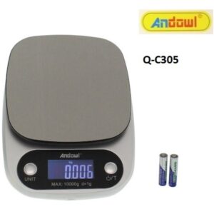 Ψηφιακή ζυγαριά κουζίνας 10 kg/1g Q-C305 ANDOWL 0348 OEM